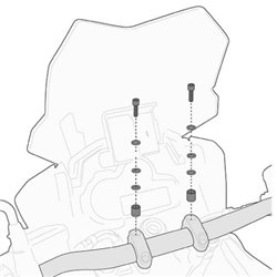 Kappa 01SKIT montážní sada pro držák navigace KTM Duke 690 2012 - 2019