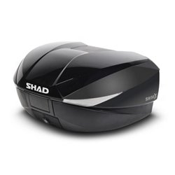 Vrchní kufr s barevným krytem SHAD SH58X Lesklá černá se zámkem PREMIUM