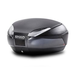 Vrchní kufr s barevným krytem SHAD SH48 karbon se zámkem PREMIUM SMART