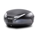 Vrchní kufr s barevným krytem SHAD SH48 karbon se zámkem PREMIUM SMART