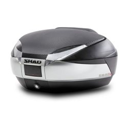 Vrchní kufr s barevným krytem SHAD SH48 karbon se zámkem PREMIUM SMART