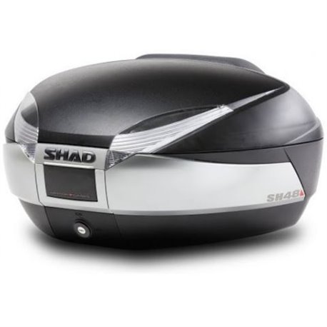 Vrchní kufr SHAD SH48 nový titan se zámkem PREMIUM SMART