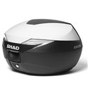 Vrchný kufor s farebným krytom SHAD SH39 biela