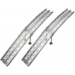 Nájezdová rampa HD - skládací - hliníková (s podpěrou), Q-TECH (1 pár)
