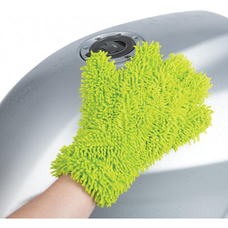 OXFORD mycí rukavice Noodle Wash Glove (mikrovlákno, zelená fluo)