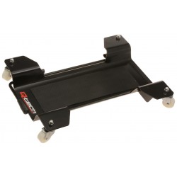Pojízdná podložka pod hlavní stojan, Q-TECH (nosnost 140 kg, černá)