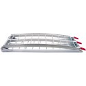 Nájezdová rampa - skládací - hliníková široká, Q-TECH (max. nosnost 300 kg, 1 ks)