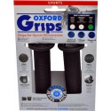 Gripy Sport, OXFORD (černá pryž, tvrdost pryže medium, na řidítka o průměru 22 mm, pár)