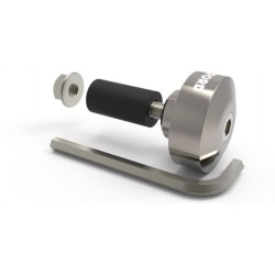 Závažie riadidiel Bar Ends 1 s redukciou pre vnútorný priemer 13 a 18 mm (vonkajší 22 a 28,6 mm), OXFORD (strieborné, pár)