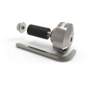Závažie riadidiel Bar Ends 1 s redukciou pre vnútorný priemer 13 a 18 mm (vonkajší 22 a 28,6 mm), OXFORD (strieborné, pár)