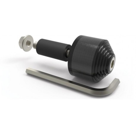 Závaží řídítek Carb Ends 2 s redukcí pro vnitřní průměr 13 a 18 mm (vnější 22 a 28,6 mm), OXFORD (černé, pár)