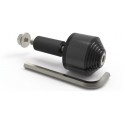 Závažie riadidiel Carb Ends 2 s redukciou pre vnútorný priemer 13 a 18 mm (vonkajší 22 a 28,6 mm), OXFORD (čierne, pár)