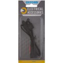 Prodloužený kabel s očkovými klipy a pojistkou, OXFORD (konektor SAE, délka kabelu 0,5 m)