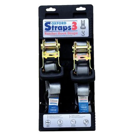 Popruhy Straps 3 nastavitelné a zesílené, OXFORD (šedé, šířka 25 mm)