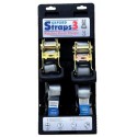 Popruhy Straps 3 nastavitelné a zesílené, OXFORD (šedé, šířka 25 mm)