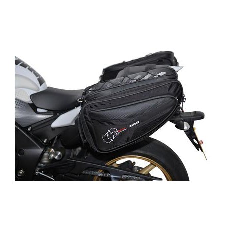 Boční brašny na motocykl P50R, OXFORD (černé, objem 50 l, pár)