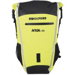 Vodotesný batoh Aqua B-25, OXFORD (čierny/žltý fluo, objem 25 l)