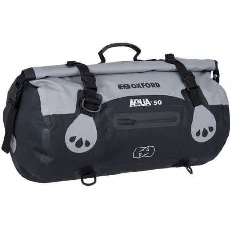 Vodotěsný vak Aqua T-50 Roll Bag, OXFORD (šedý/černý, objem 50 l)