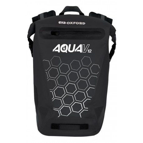 Vodotěsný batoh AQUA V12, OXFORD (černá, objem 12 L)