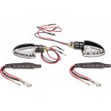 Blinker LED Arrow dlhý, OXFORD (číre sklíčko, čierny plášť, pár)