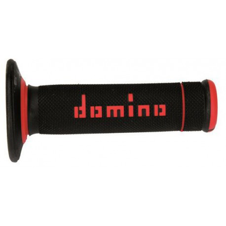 Gripy A190 (offroad) délka 118 mm, DOMINO (černo-červené)