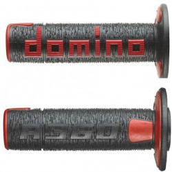 Gripy A360 (offroad) délka 120 mm, DOMINO (černo-červené)