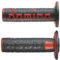 Gripy A360 (offroad) délka 120 mm, DOMINO (černo-červené)