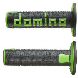 Gripy A360 (offroad) délka 120 mm, DOMINO (černo-zelené)