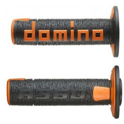 Gripy A360 (offroad) délka 120 mm, DOMINO (černo-oranžové)