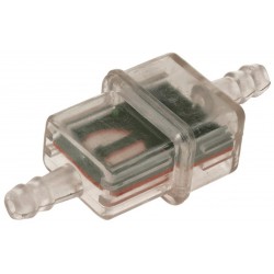 Palivový filter hranatý s kovovým sitkom, Q-TECH (pre vnútorný priemer hadice 5-6 mm)
