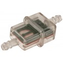 Palivový filter hranatý s kovovým sitkom, Q-TECH (pre vnútorný priemer hadice 5-6 mm)