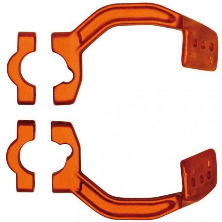 Kovový montážní kit na řídítka krytů páček FLX / VERTIGO / DUAL EVO, RTECH (oranžový, pár)