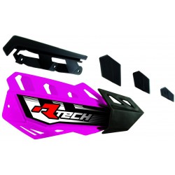 Plasty krytů páček FLX / FLX ALU / FLX ATV, RTECH (neon růžovo-černé, pár)