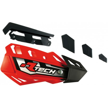 Plasty krytů páček FLX / FLX ALU / FLX ATV, RTECH (červeno-černé, pár)