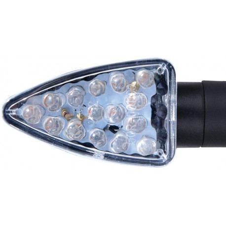Blinkr LED Arrow krátký, OXFORD (čiré sklíčko, černý plášť, pár)