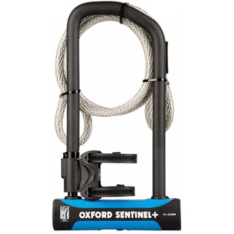 Zámek U profil SENTINEL PRO DUO, OXFORD (177 x 320 mm, vč. lanka 1,2 m/12 mm)