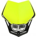 UNI přední maska včetně světla V-Face FULL LED, RTECH (neon žlutá/černá)