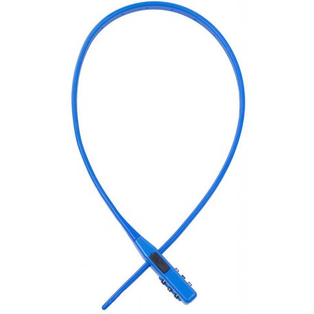 Zámek zdrhovací na přilby a příslušenství SECURITY TIE COMBINATION, OXFORD (modrý)