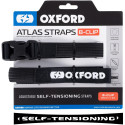 Zavazadlové popruhy Atlas B-Clip, 2 ks, OXFORD (černá, 26mm x 1,2m)