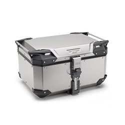 OBKE58A stříbrný horní kufr GIVI Trekker Outback EVO hliníkový (Monokey topcase), objem 58 ltr.