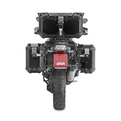 OBKE3733BPACK2 pravý 33l. + levý 37l. kufr GIVI Trekker Outback Evo hliníkový (Monokey boční), černé