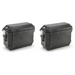 Kufor GIVI Trekker ALASKA celohliníkový čierny (bočný), objem 2x36 l pravý + ľavý ALA36BPACK2