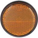 Odrazka kulatá, Q-TECH (oranžová, průměr 60 mm)
