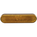 Odrazka obdélníková, Q-TECH (oranžová, se zajišťovacím čepem, 95 x 23 mm)