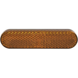 Odrazka obdélníková, Q-TECH (oranžová, 95 x 23 mm)