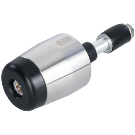 Závaží řídítek BAR END s redukcí pro vnitřní průměr 13 a 18 mm (vnější 22 a 28,6 mm), OXFORD (stříbrné/černé, pár)