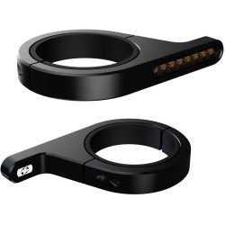 Blinkry na trubky přední vidlice DarkTurner, OXFORD (black)