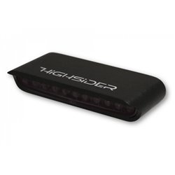 HIGHSIDER LED moto blinkre STRIPE čierne a dymové sklo