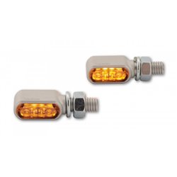 HIGHSIDER LED moto blinker LITTLE BRONX strieborný