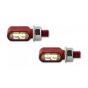 HIGHSIDER LED moto blinkr / poziční světlo LITTLE BRONX červené